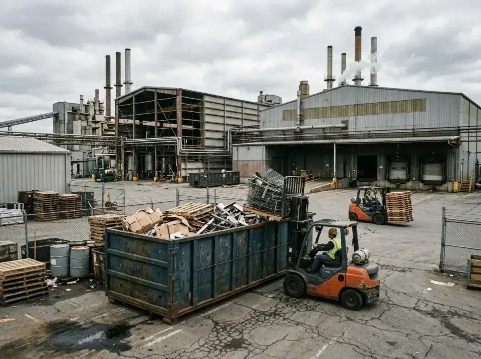 industrial-factory-scrap-conta-003 — frequently asked questions, Cheap Roll-off Dumpster Rentals in Riverview, MO
